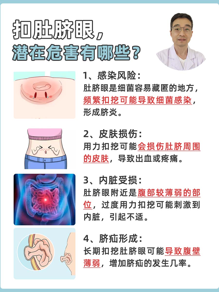 扣肚脐眼,潜在危害有哪些?