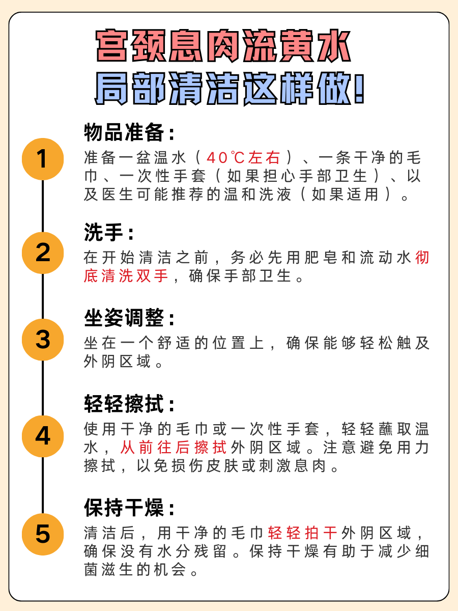 宫颈息肉流黄水，何时告别这难熬时光？