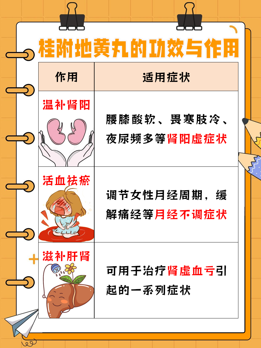 桂附地黄丸的功效与作用,你了解吗?