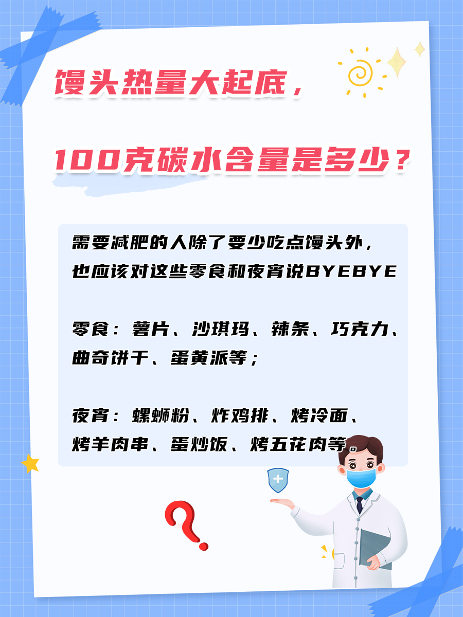 馒头热量大起底，100克碳水含量是多少？
