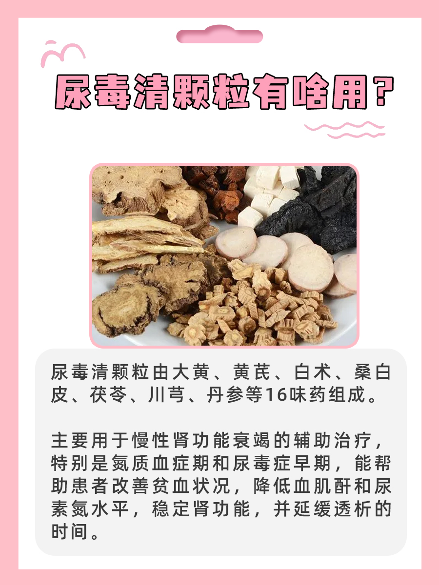 守护肾脏，从了解尿毒清颗粒开始