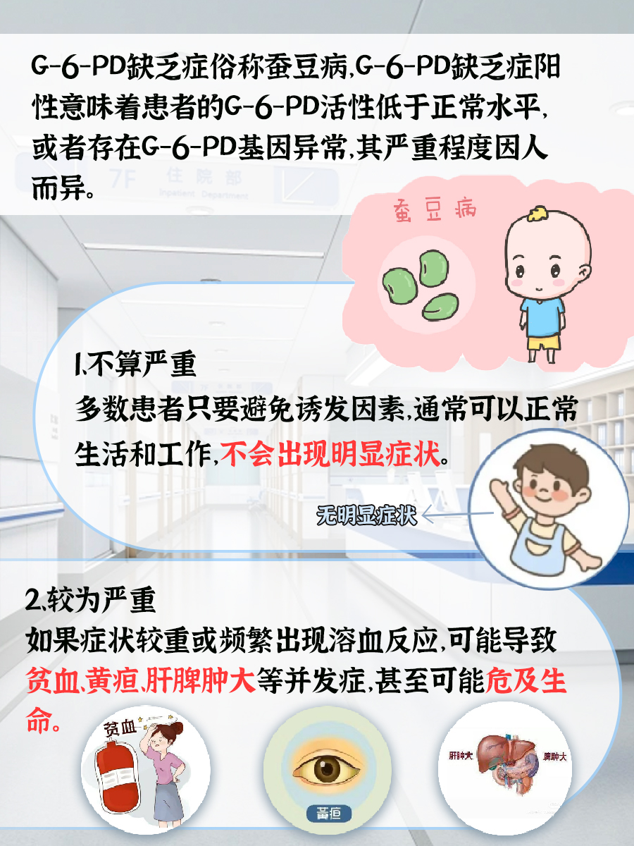 了解G-6-PD缺乏症阳性：探究其严重性与否