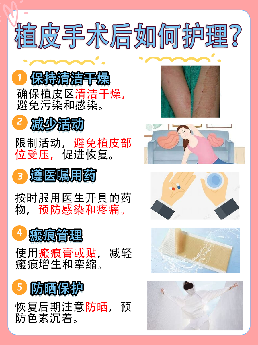 植皮一年后恢复图片对比