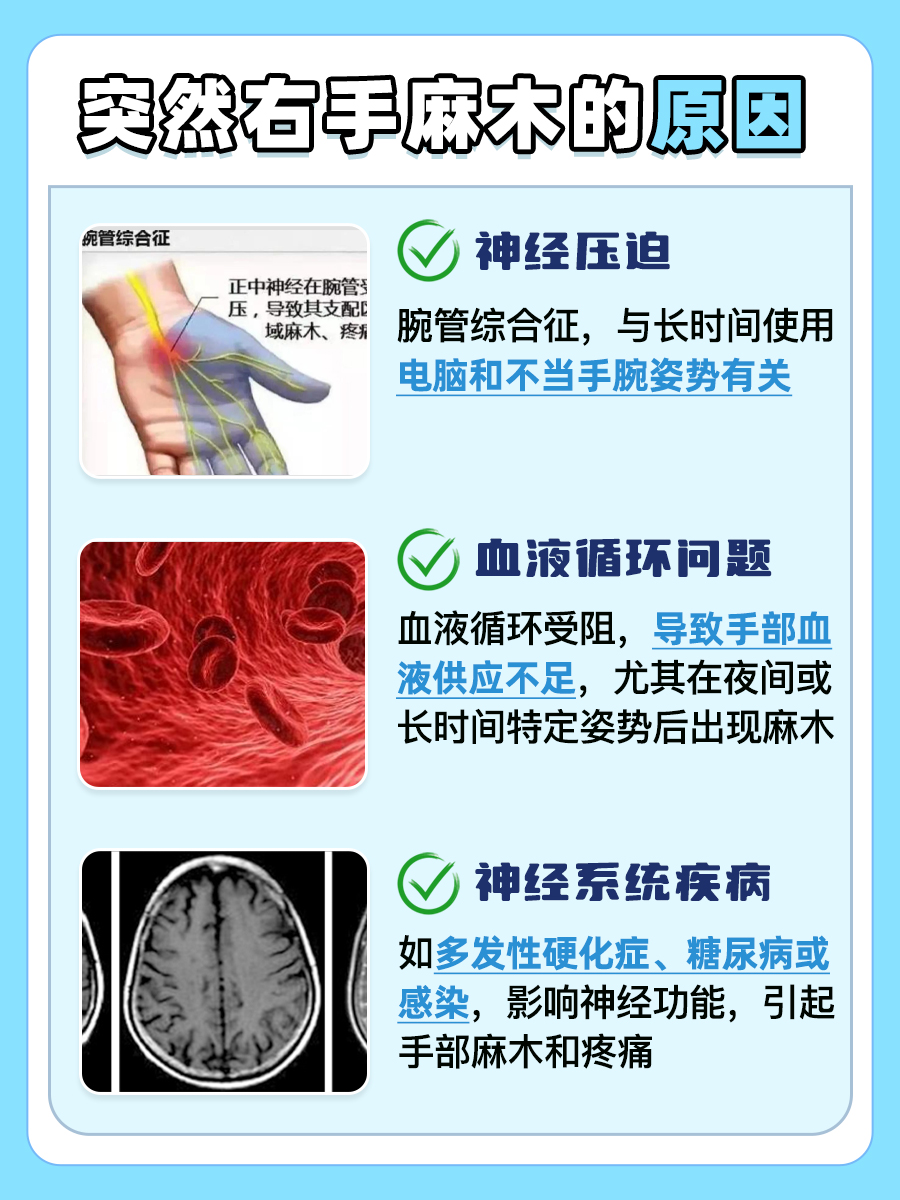 突发右手麻木:可能的原因大揭秘!
