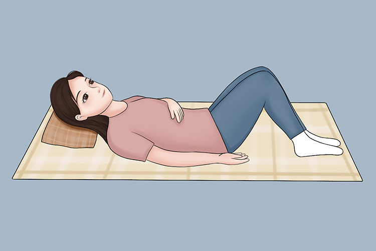 自测体位示意图