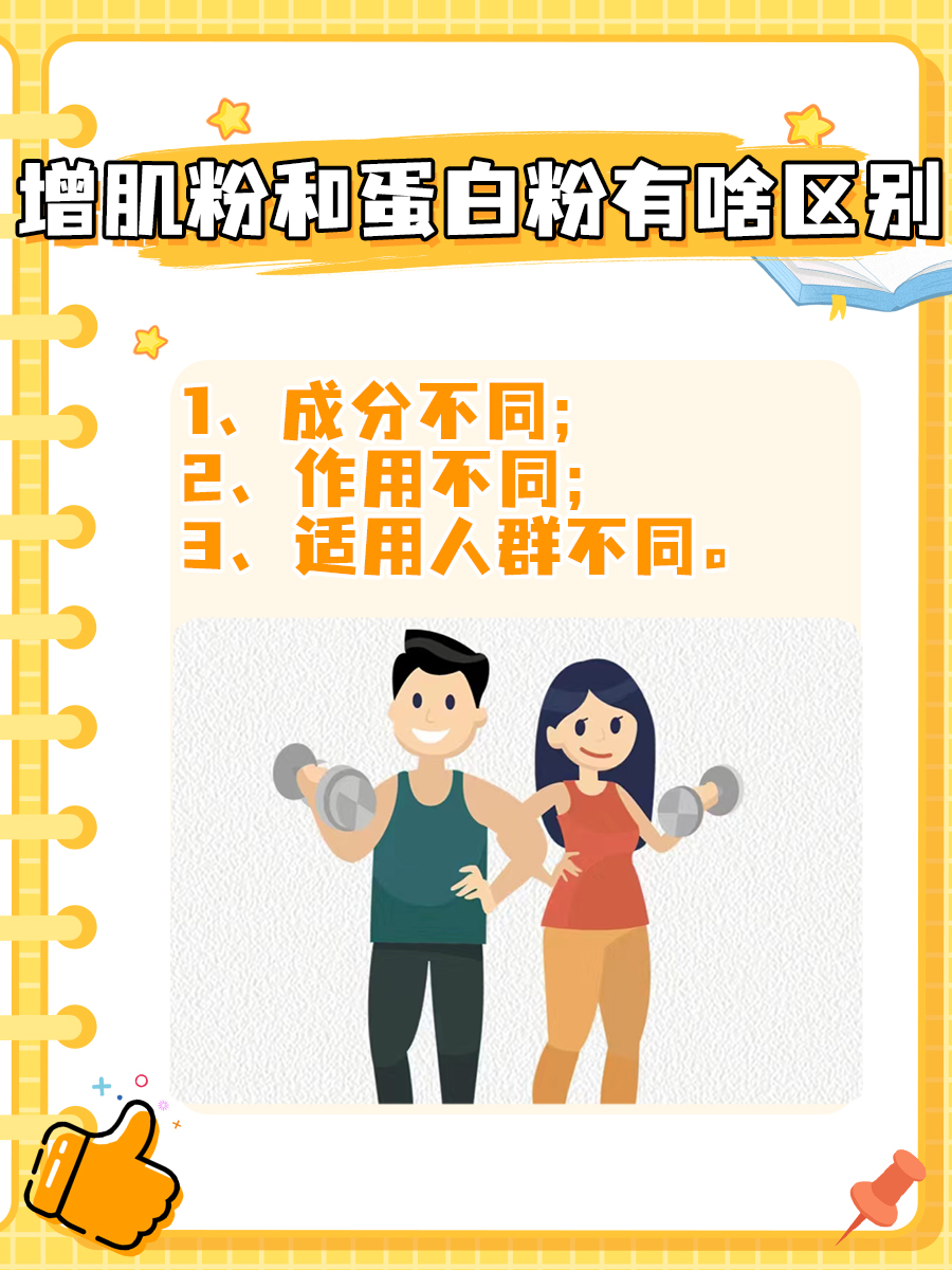 增肌粉VS蛋白粉,两者有何不同?