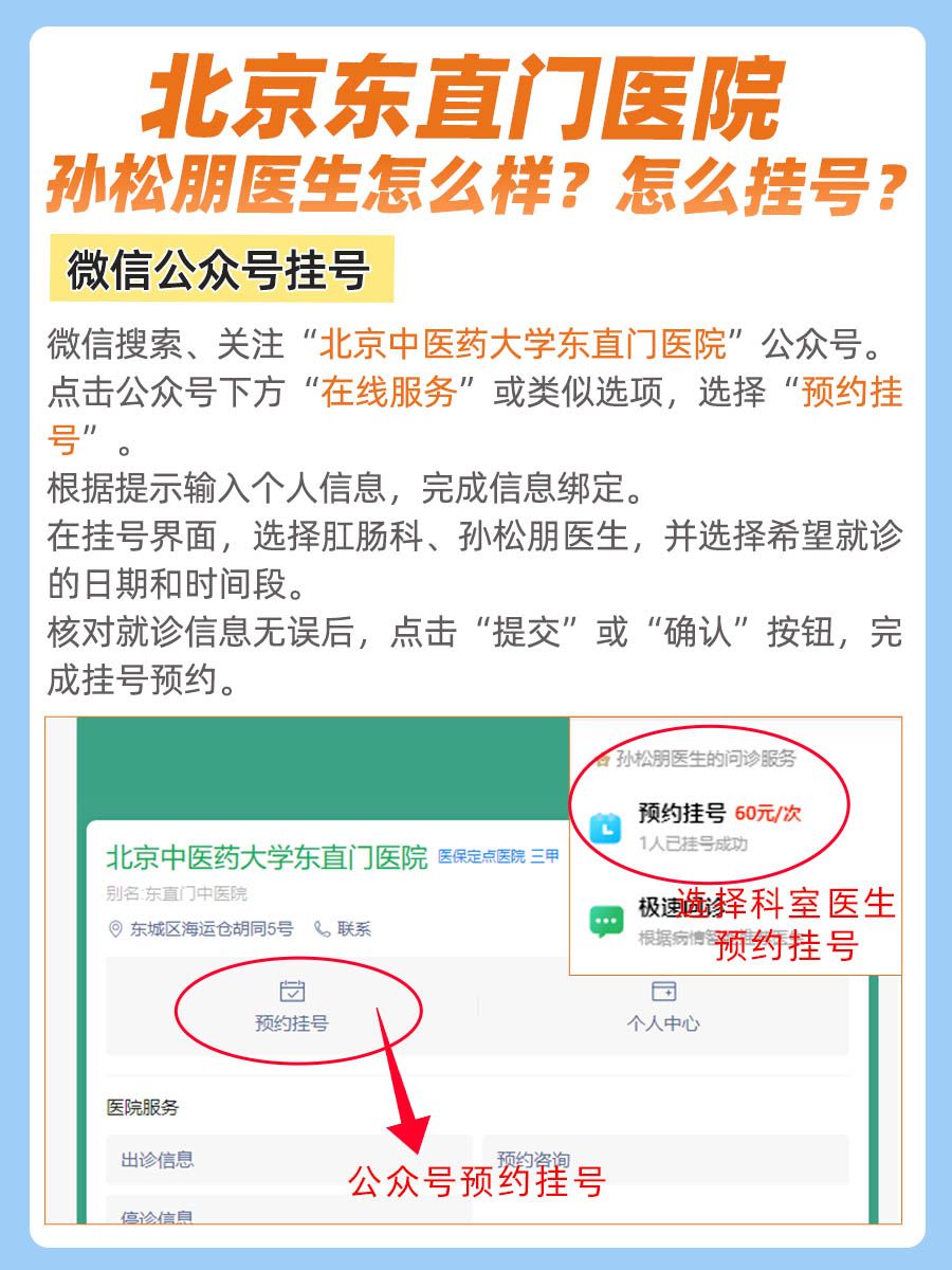 北京东直门医院孙松朋医生怎么样?怎么挂号?