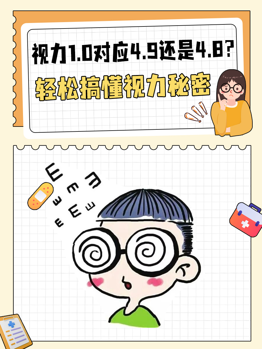 视力1.0对应4.9还是4.8？轻松搞懂视力秘密