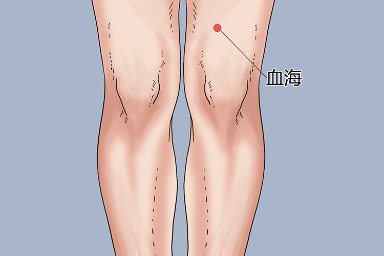 血海穴位置图