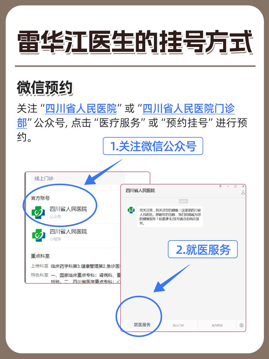 四川省人民医院雷华江医生怎么样？怎么挂号？