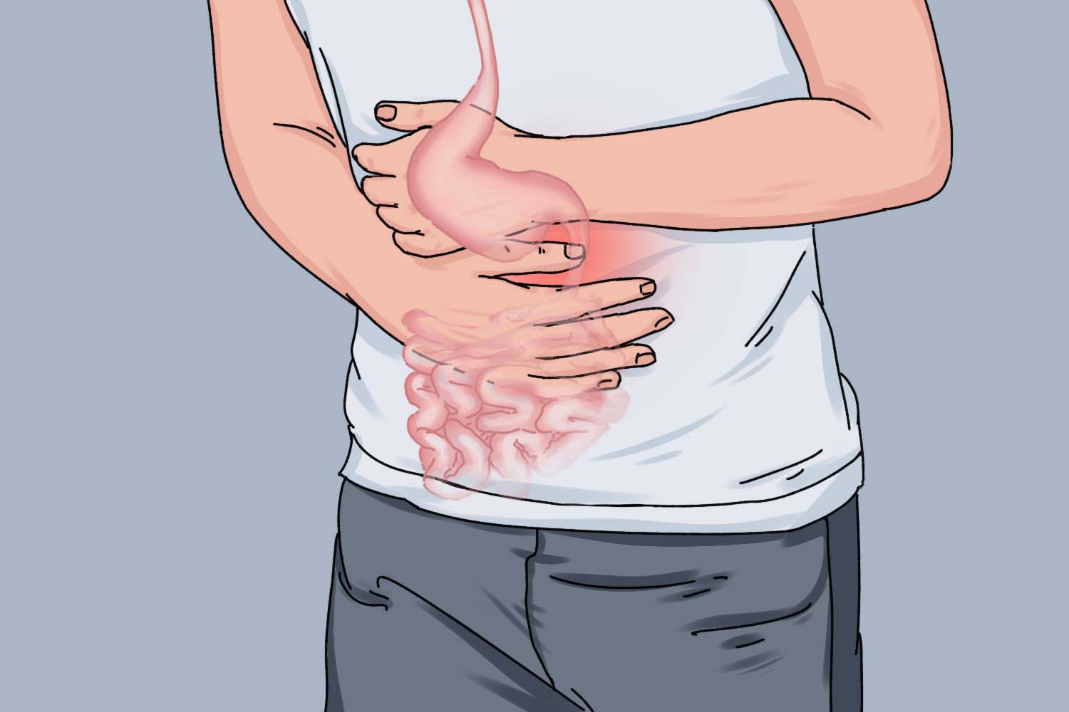 胃疼位置图 胃疼位置图