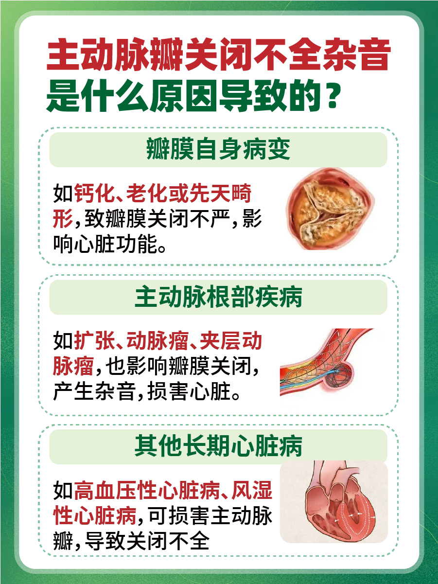 赶快查看：主动脉瓣关闭不全杂音怎么回事？