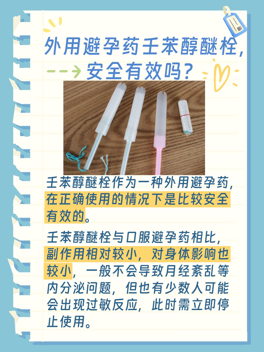 外用避孕药壬苯醇醚栓，安全有效吗？医生来解析