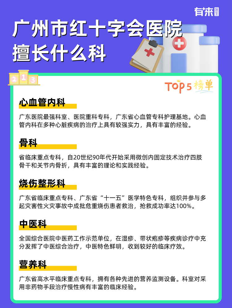 广州市红十字会医院擅长什么科