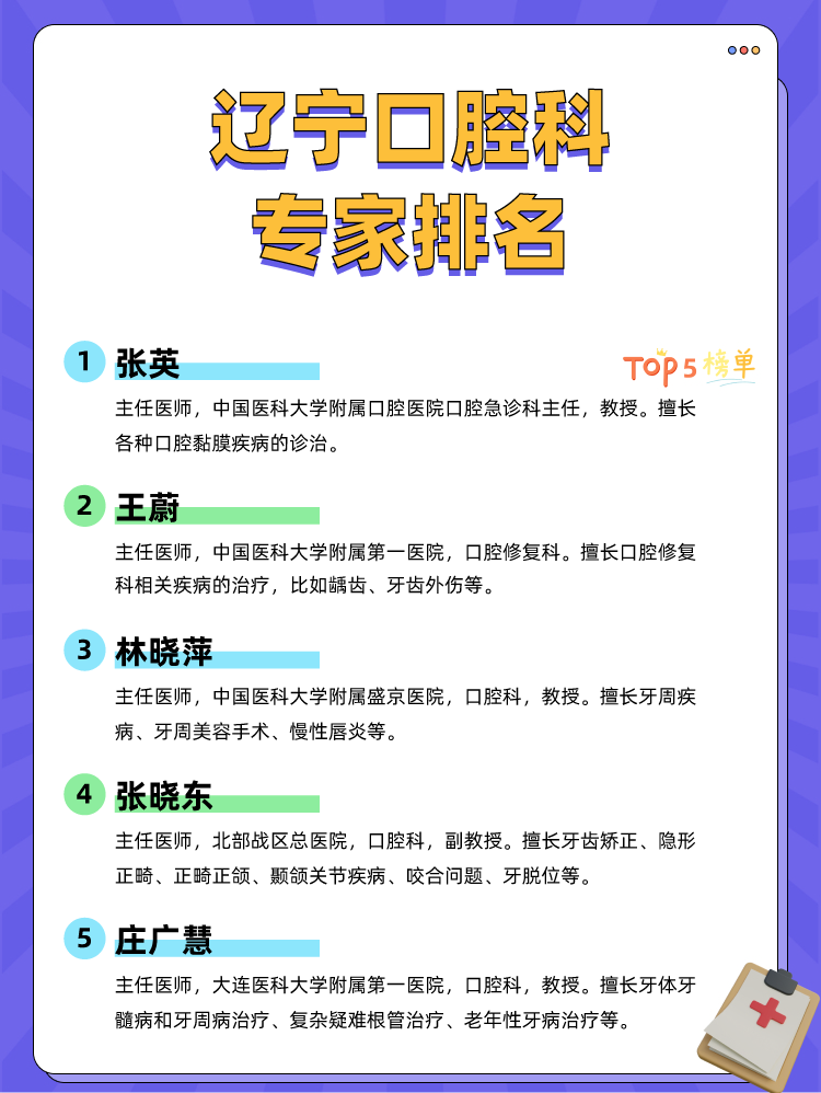 辽宁口腔科专家排名