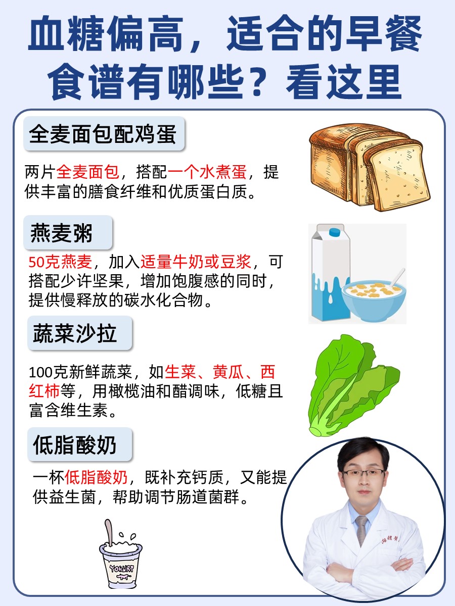 血糖偏高，适合的早餐食谱有哪些？看这里