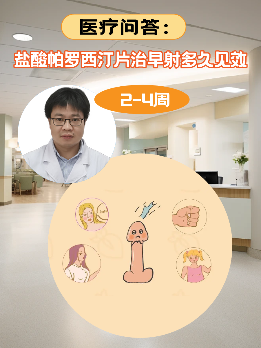 医疗问答:盐酸帕罗西汀片治早射多久见效