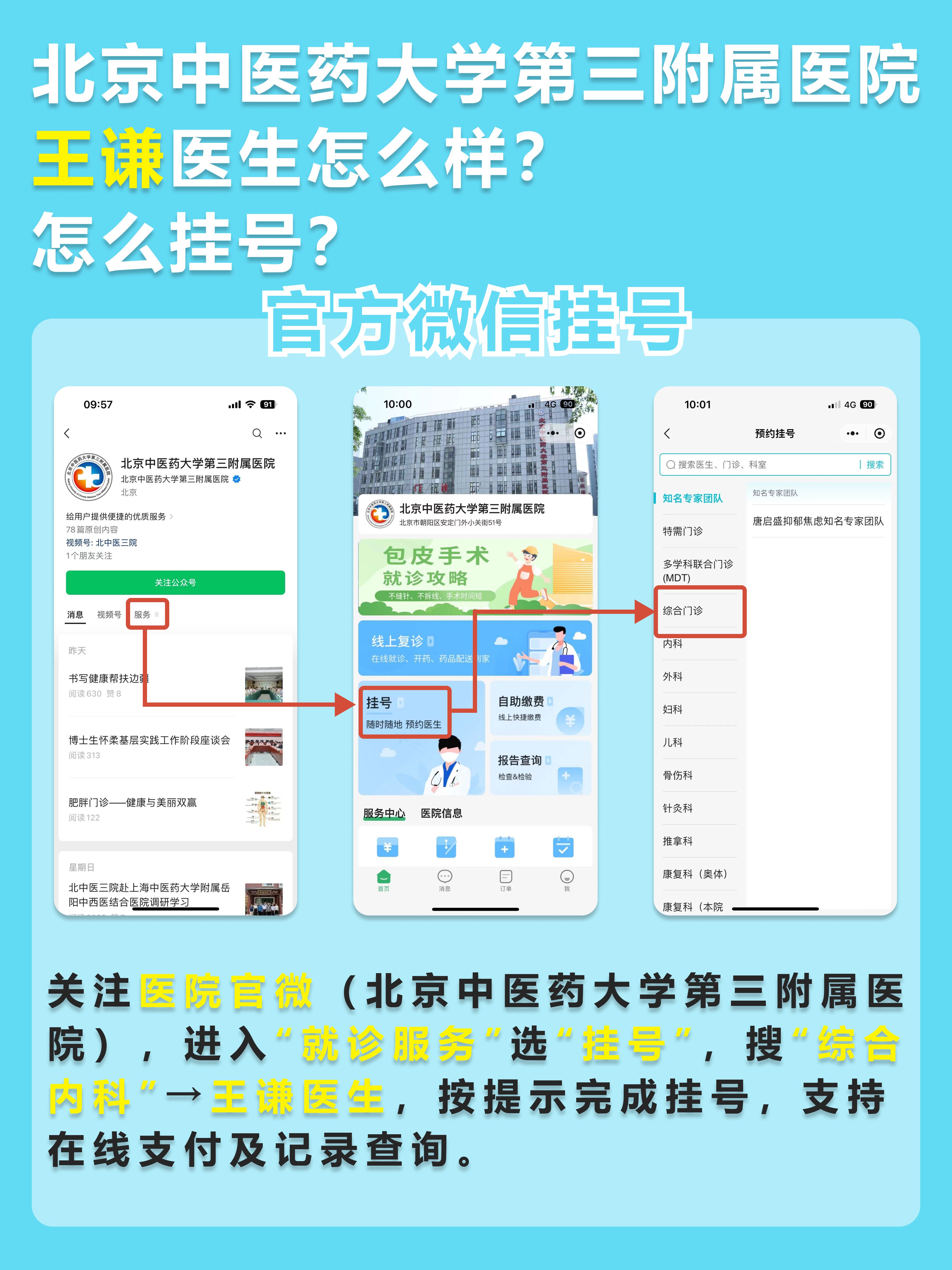 北京中医药大学第三附属医院王谦医生怎么样？怎么挂号？