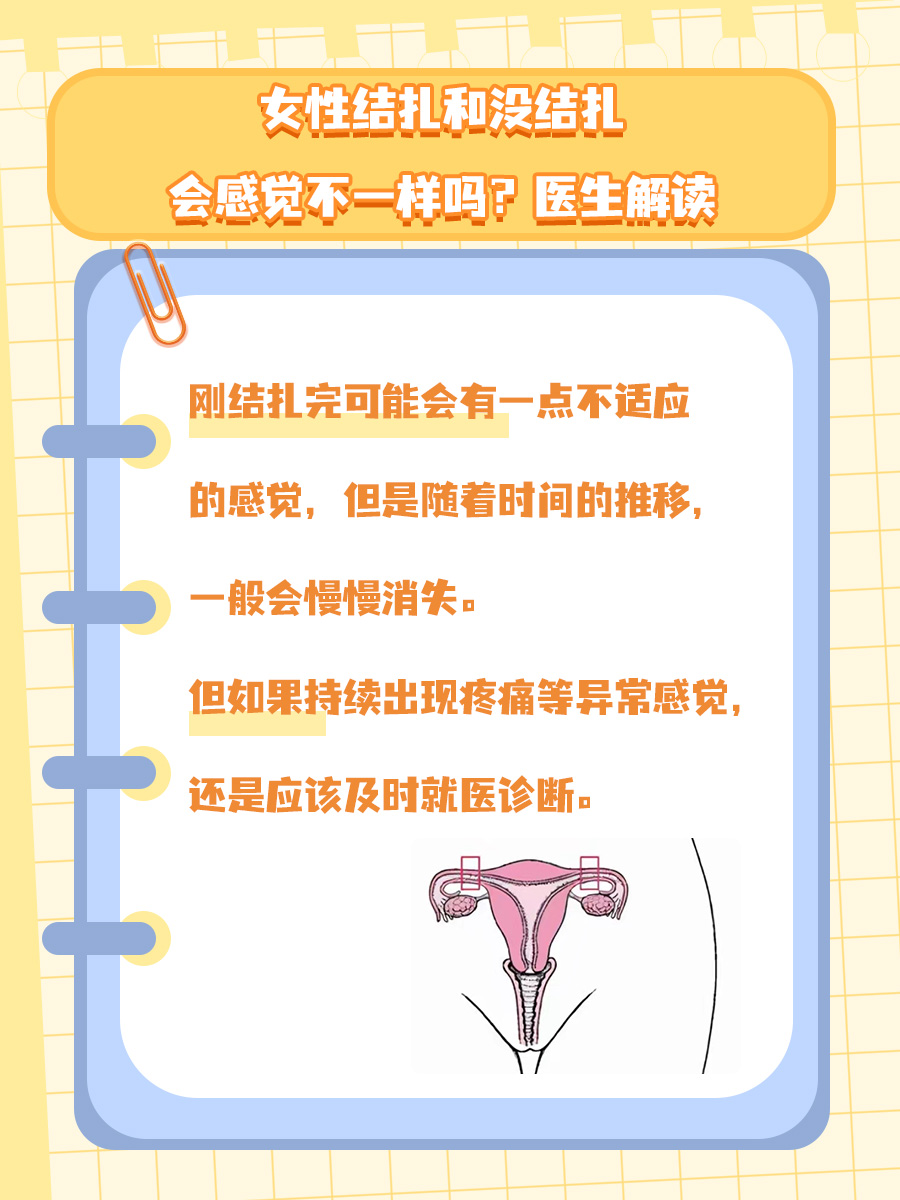 女性结扎和没结扎会感觉不一样吗？医生解读