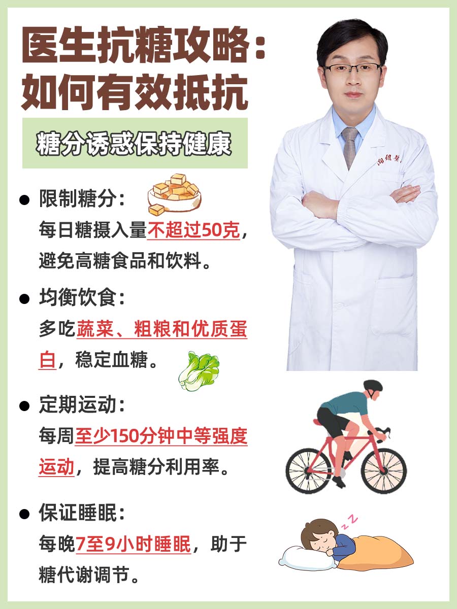 医生抗糖攻略:如何有效抵抗糖分诱惑保持健康