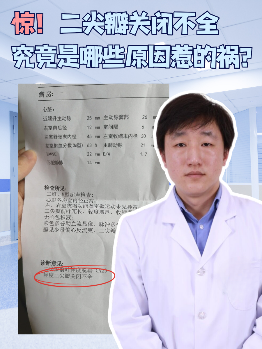 惊!二尖瓣关闭不全究竟是哪些原因惹的祸?