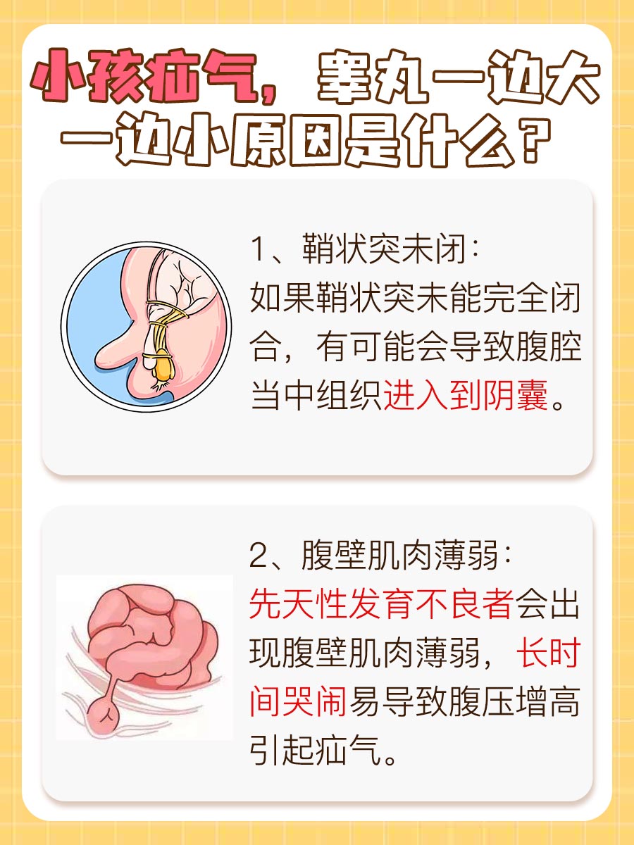 小孩疝气睾丸大小不一样，你了解原因吗