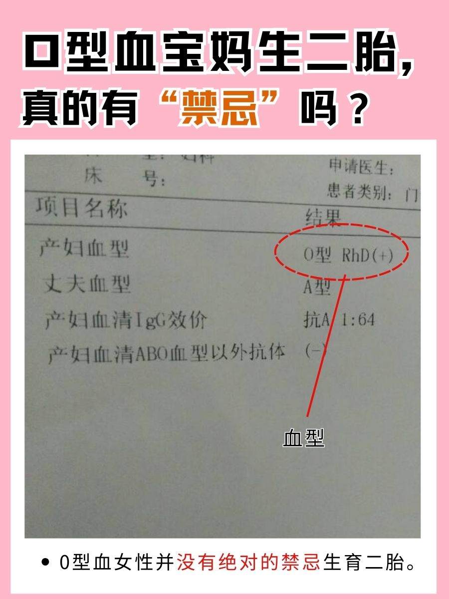 O型血宝妈，二胎之路真的“忌”行吗？