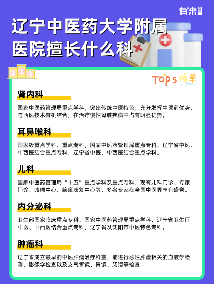 辽宁中医药大学附属医院擅长什么科