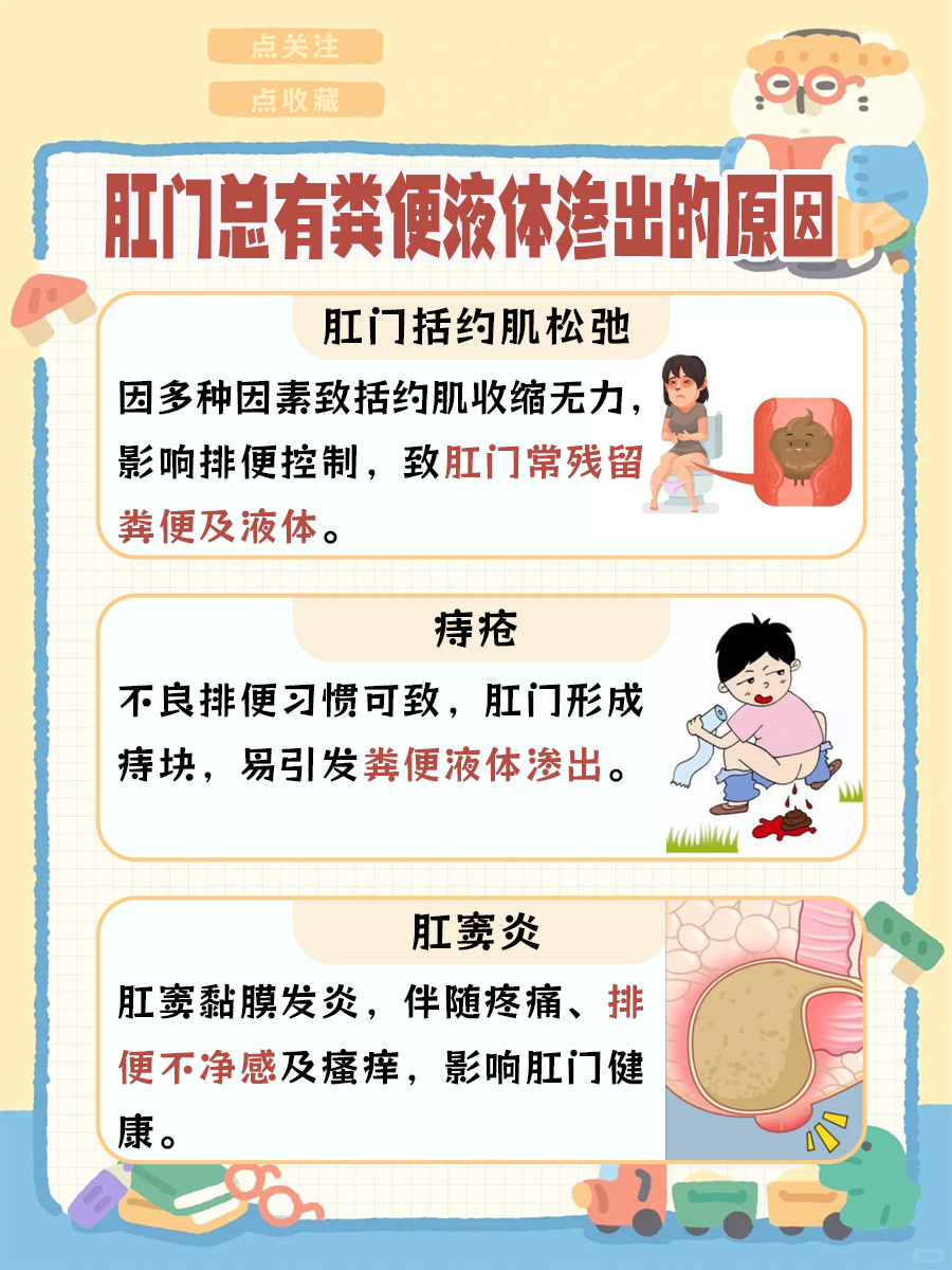 肛门总有粪便液体渗出？别怕，这里有解！