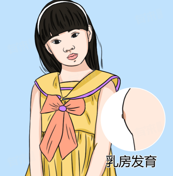 女孩一般什么时候乳房开始发育？附女孩