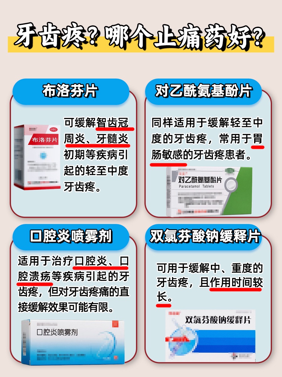 牙齿疼止痛药哪个好？口腔科医生告诉你！