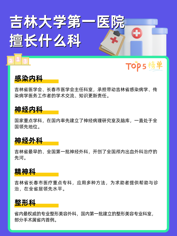 吉林大学第一医院擅长什么科