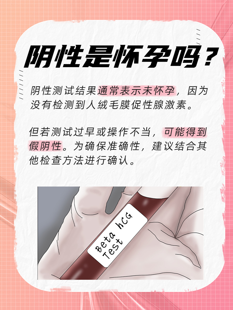 阴性结果，是否意味着未怀孕？