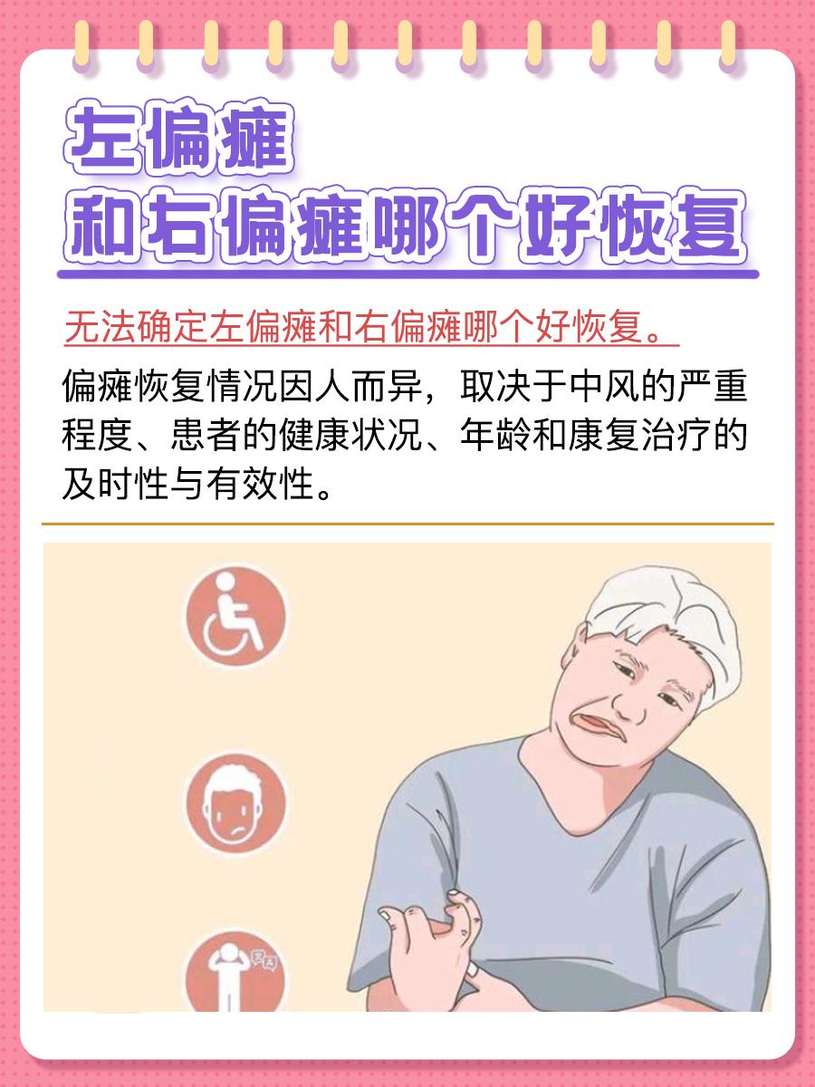 偏瘫恢复对比：左右偏瘫的康复难度与速度