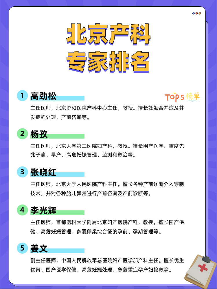 北京产科专家排名