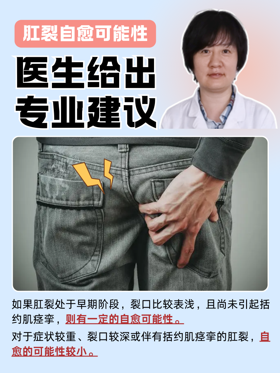 肛裂自愈可能性,医生给出专业建议