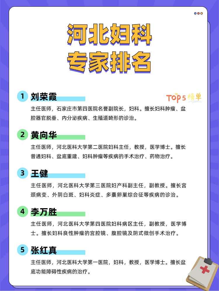 河北妇科专家排名