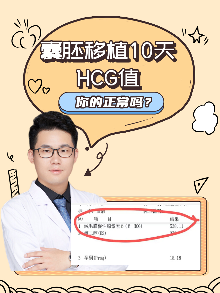 囊胚移植10天HCG值，你的正常吗？