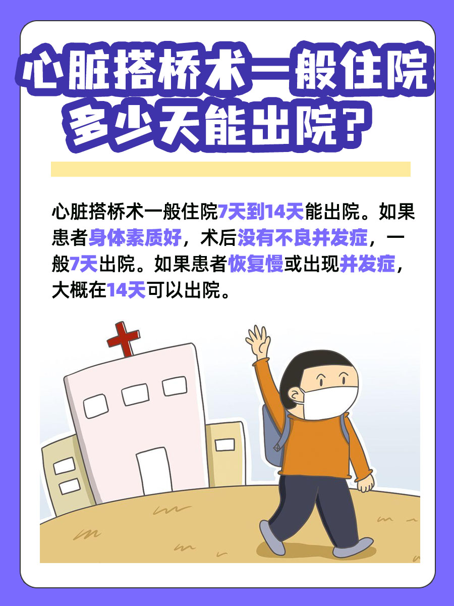 一文解析：心脏搭桥术住院几天可出院？