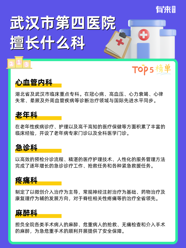 武汉市第四医院擅长什么科