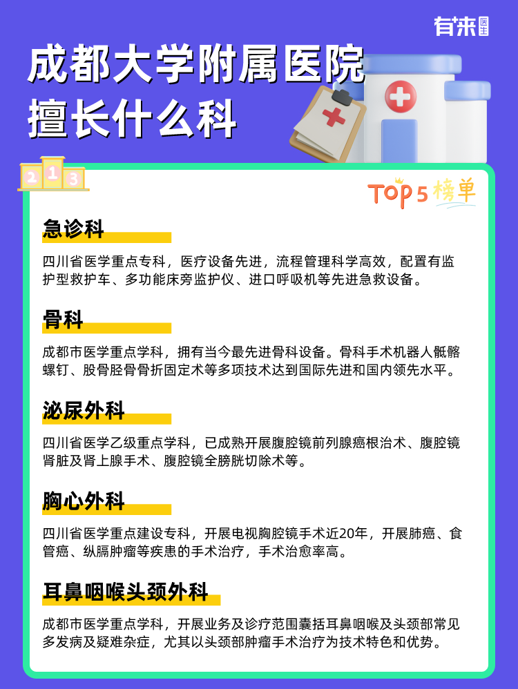 成都大学附属医院擅长什么科