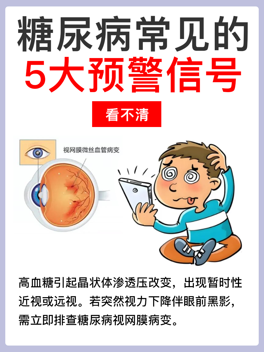糖尿症状有哪些？医生教你识别"警报信号"