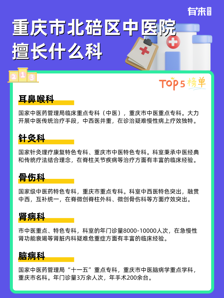 重庆市北碚区中医院擅长什么科