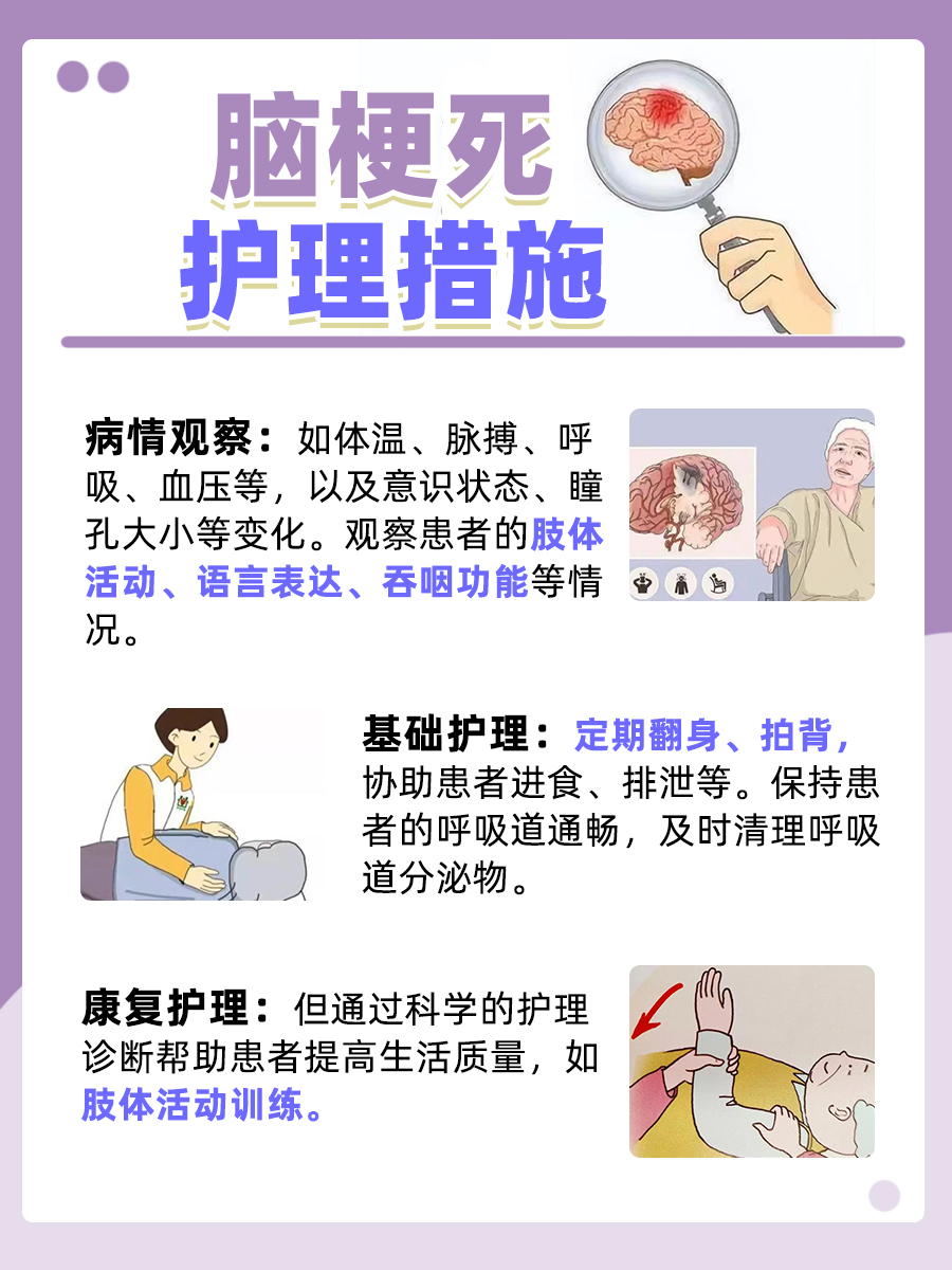 脑梗死护理：诊断精准施策，措施科学到位