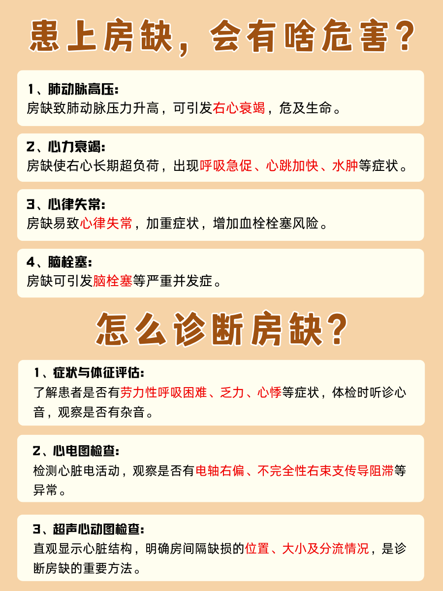 房缺症状多,危害大!医生带你了解它!