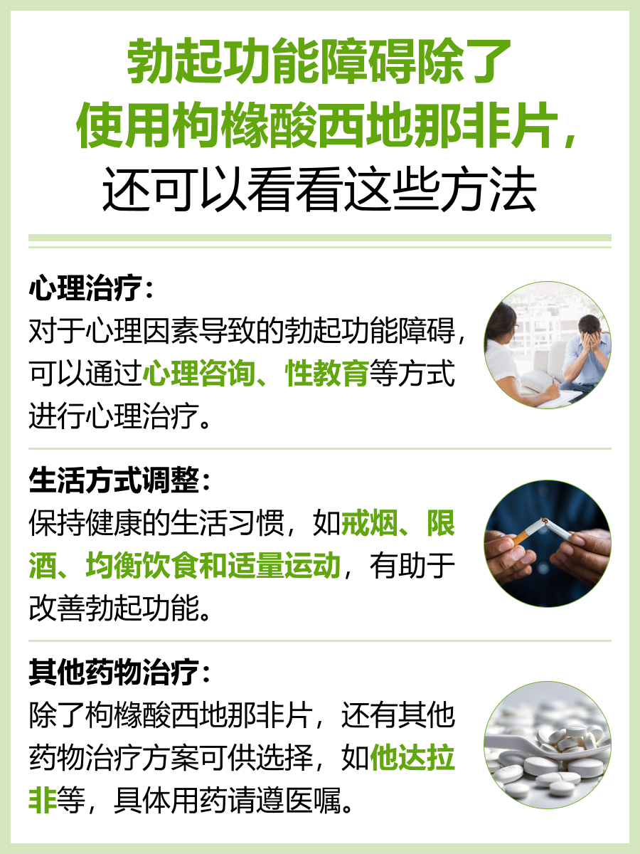 枸橼酸西地那非片的功效，听听医生怎么说