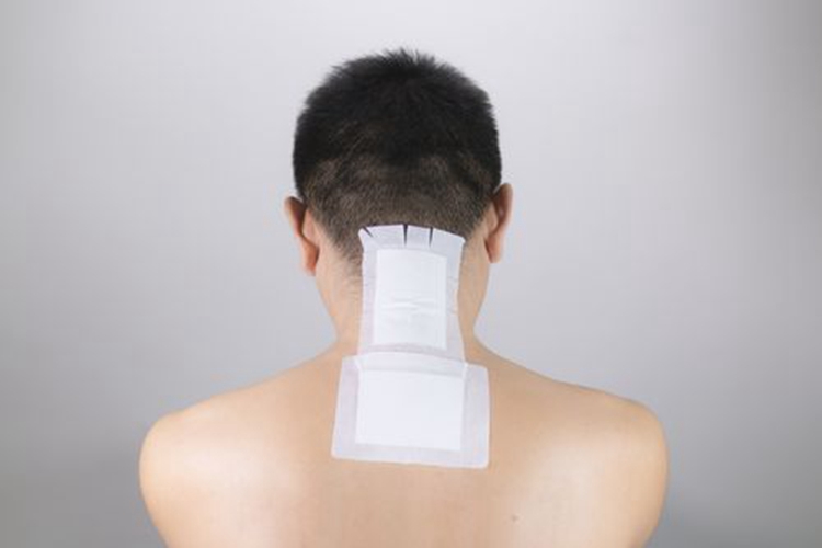 归元筋骨宁湿敷剂贴法图