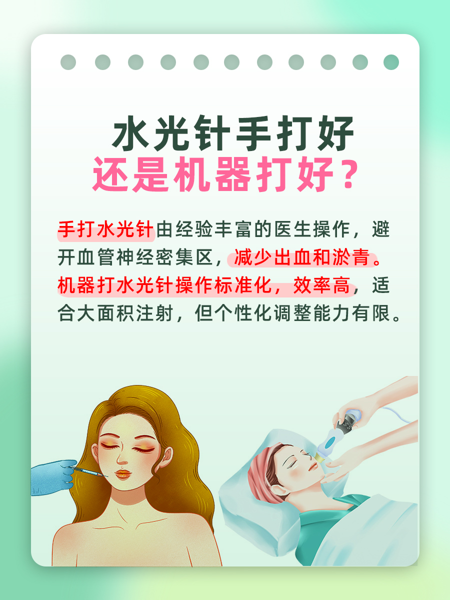 水光针手打还是机器打,哪个更好?