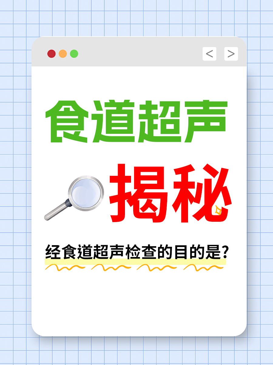 食道超声揭秘：经食道超声检查的目的是?