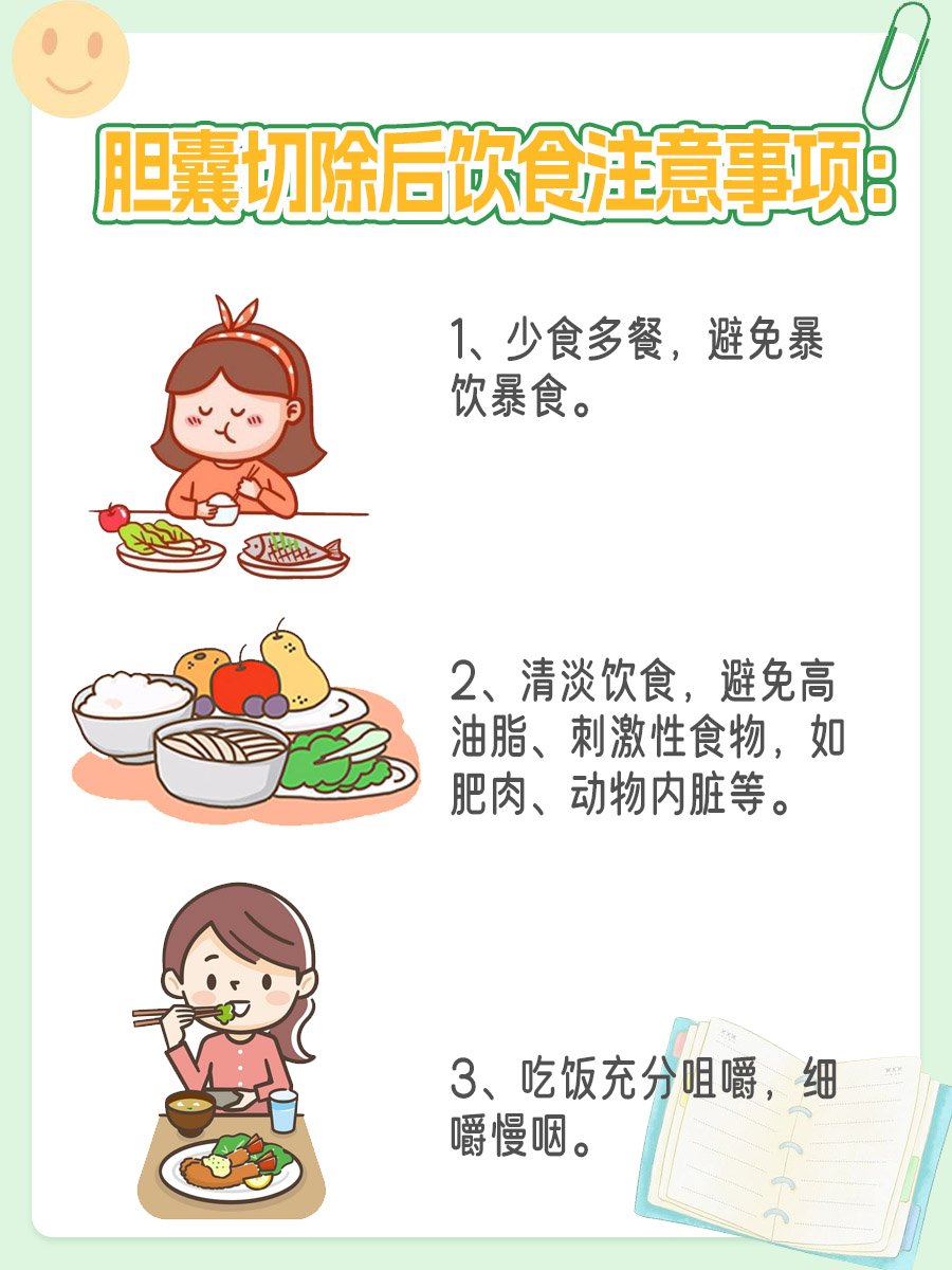 胆囊切除后饮食食谱，建议收藏！